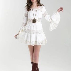 FREE PEOPLE Pippa Dress White Crochet Lace